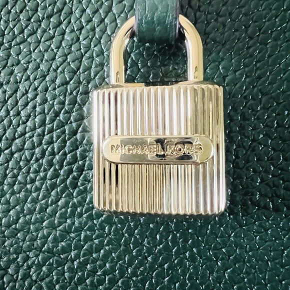 MICHAEL KORS STUDIO Mercer Moss Green Leather Large Convertible Tote Bag - Picture 4 of 13